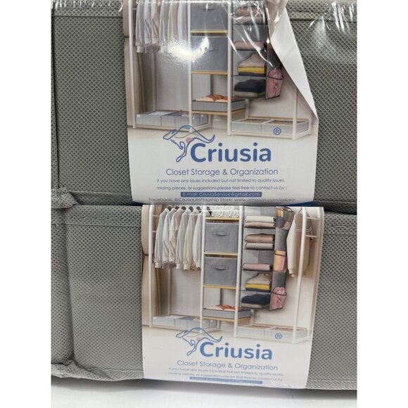 Criusia 12 Pack Drawer Organizers Grey For Closet Storage & Organization 86k - Picture 3 of 4